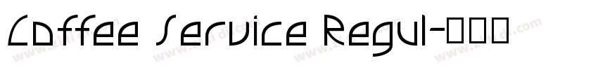Coffee Service Regul字体转换